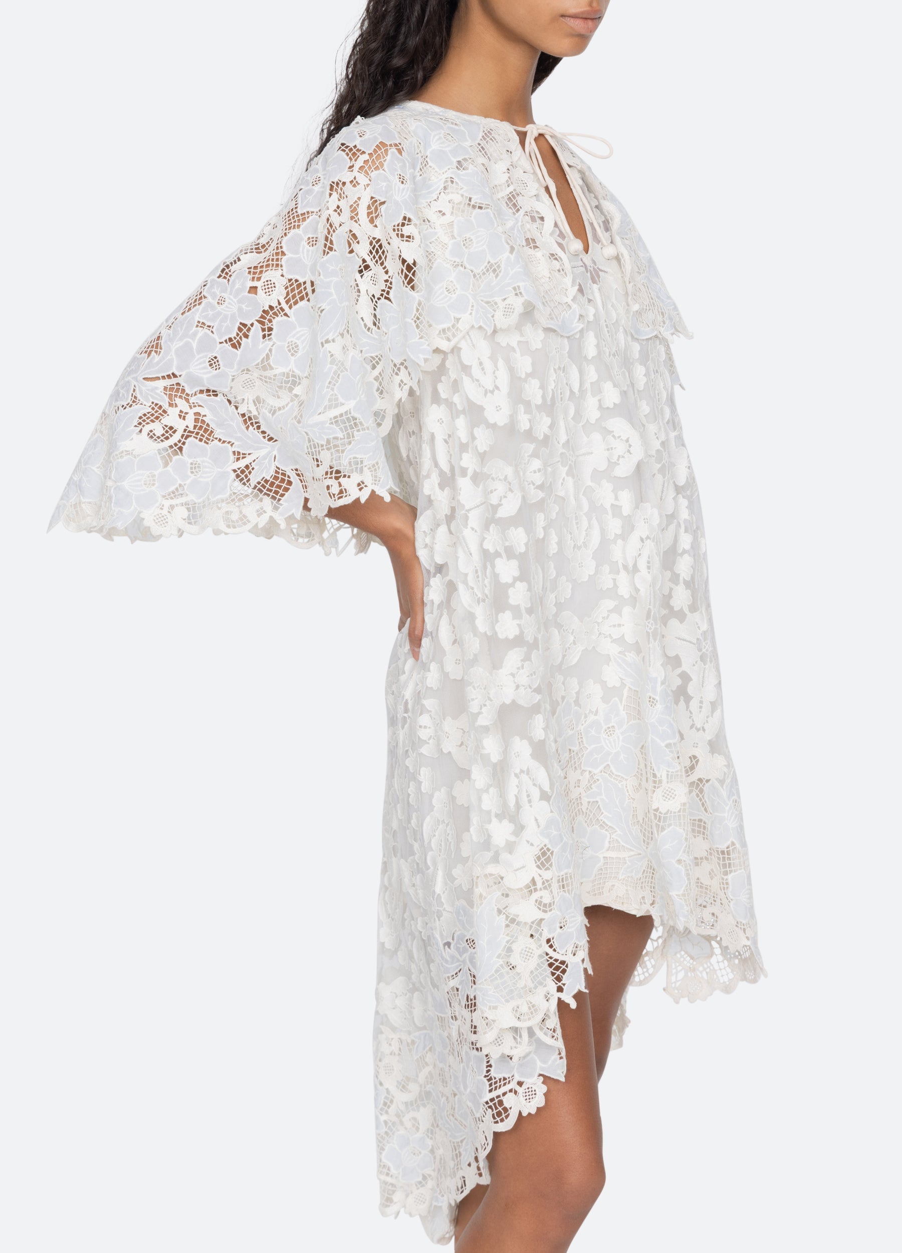 Sea NY Eileen Cape Dress - Blue