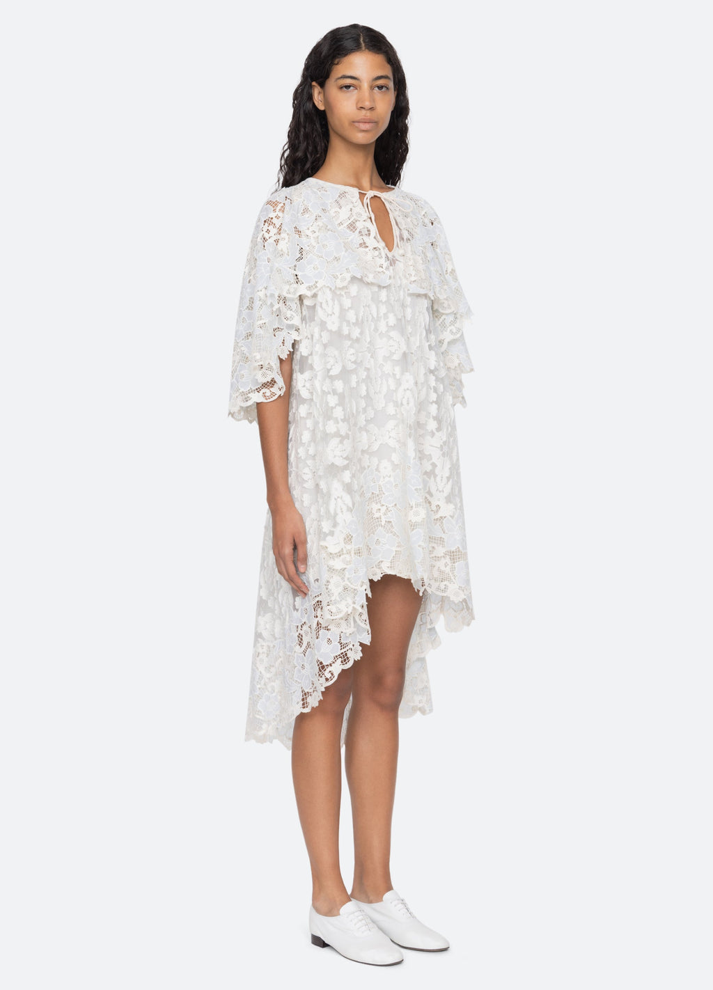 Sea NY Eileen Cape Dress - Blue