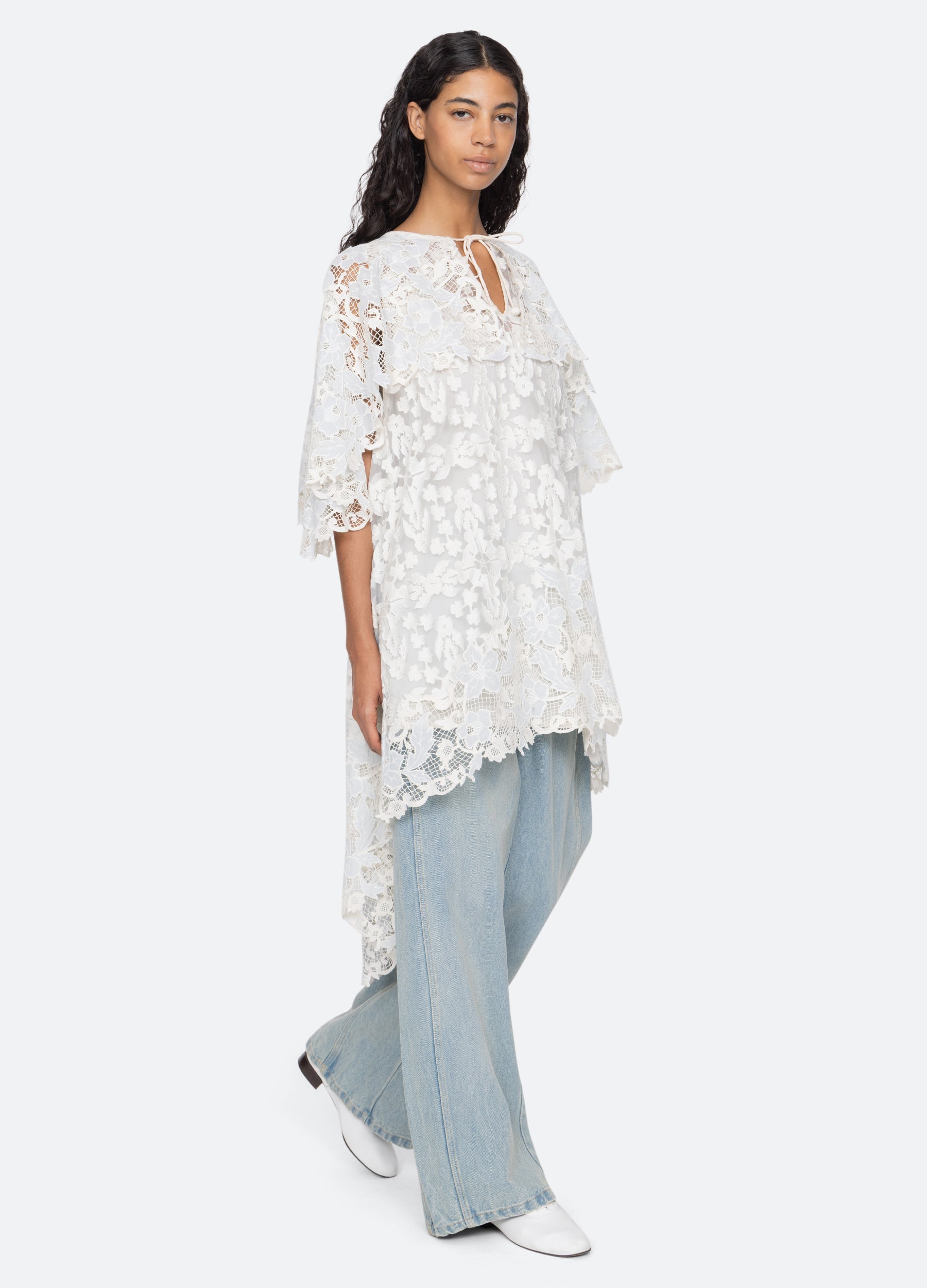Sea NY Eileen Cape Dress - Blue