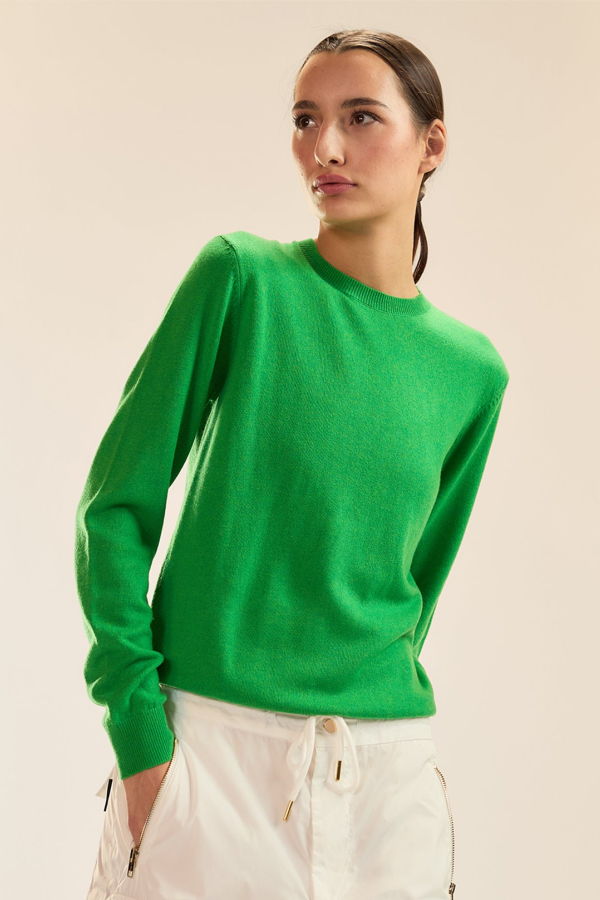 Cynthia Rowley Elea Sweater - Grass Green