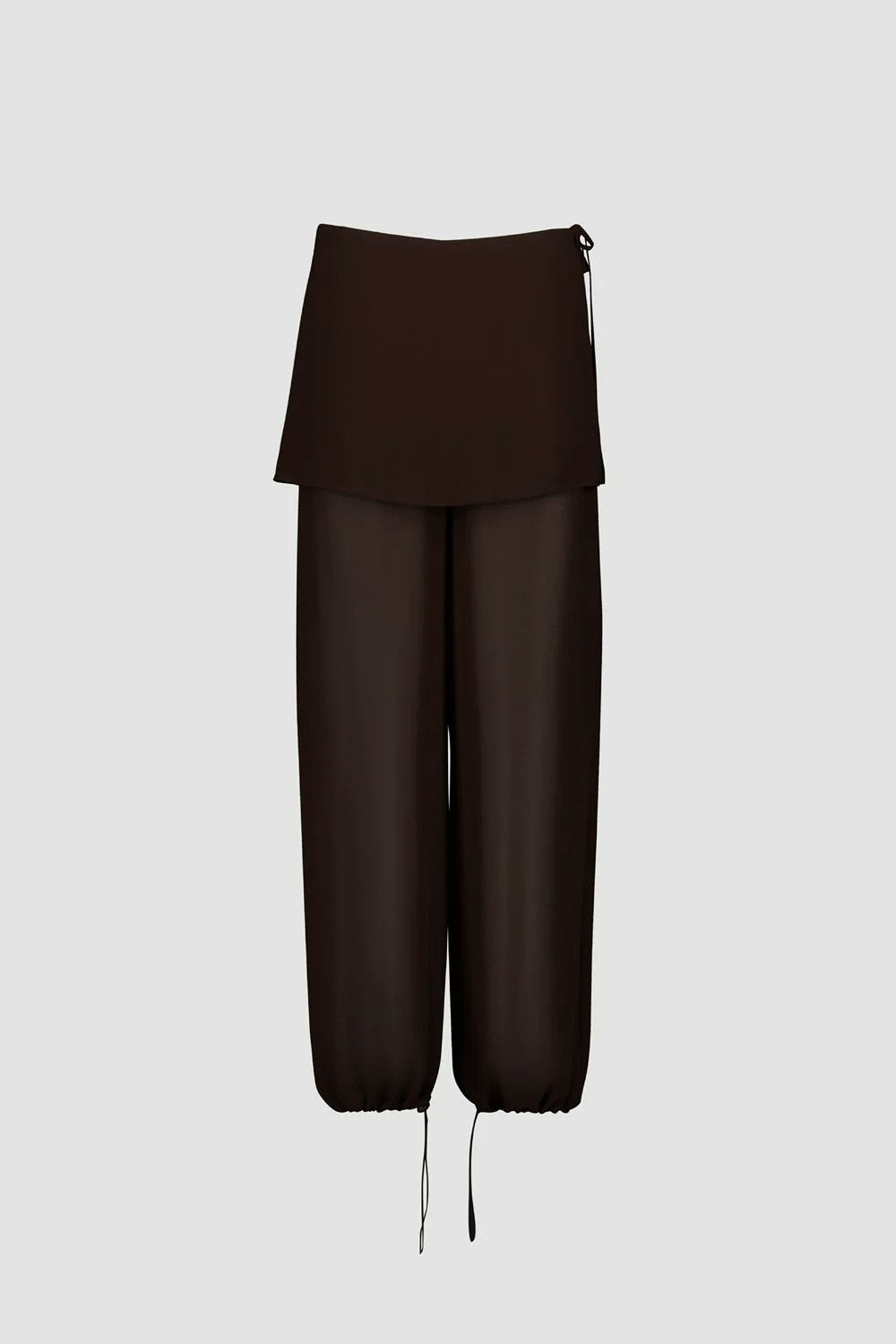 SAEMDI Elia Overskirt Trousers - Brown