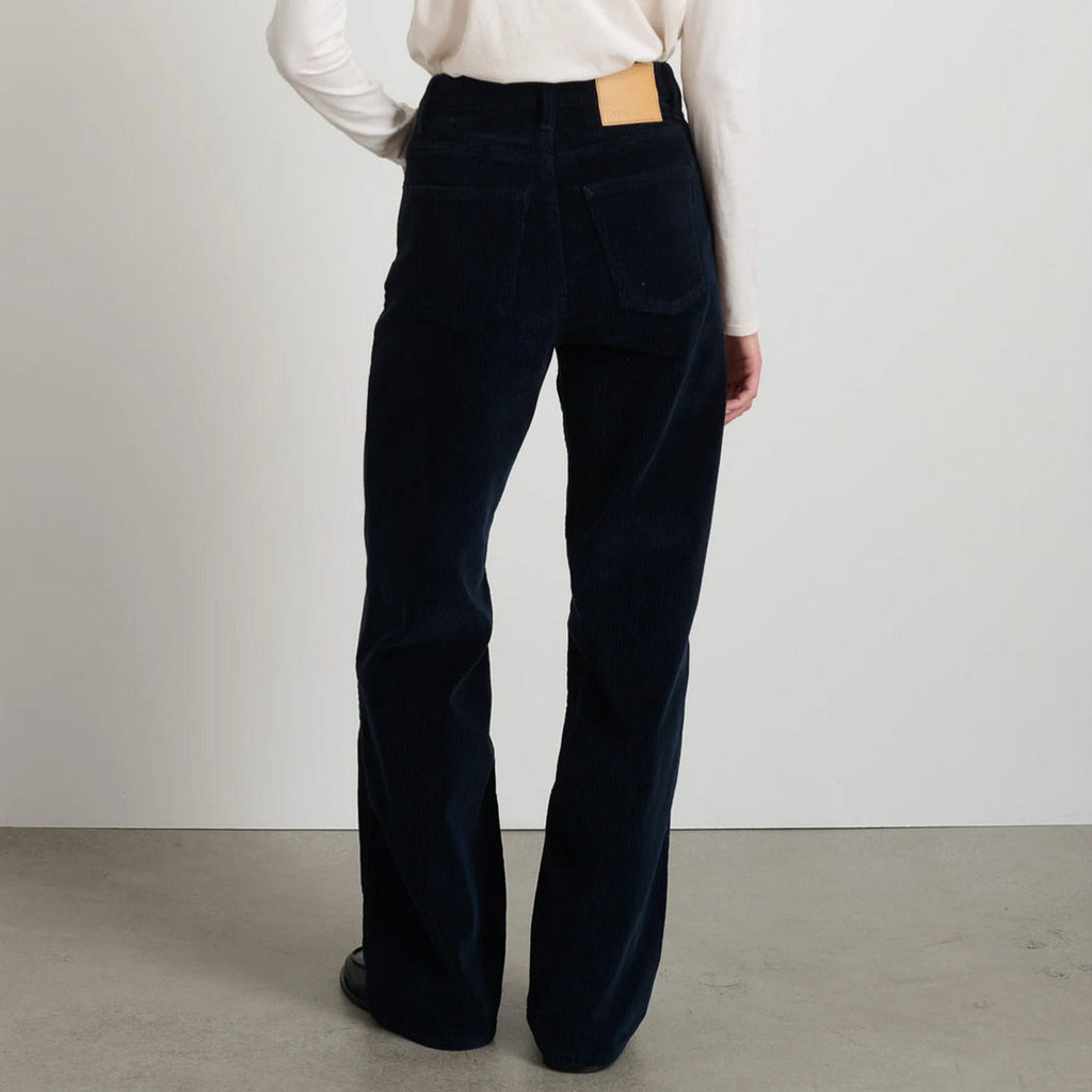 B Sides Elissa Long Trousers - Marine Corduroy