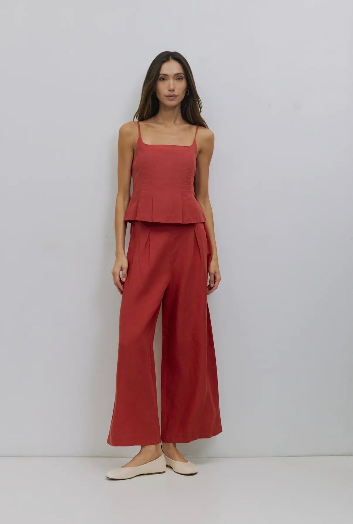 Azalea Eloise Pleated Top