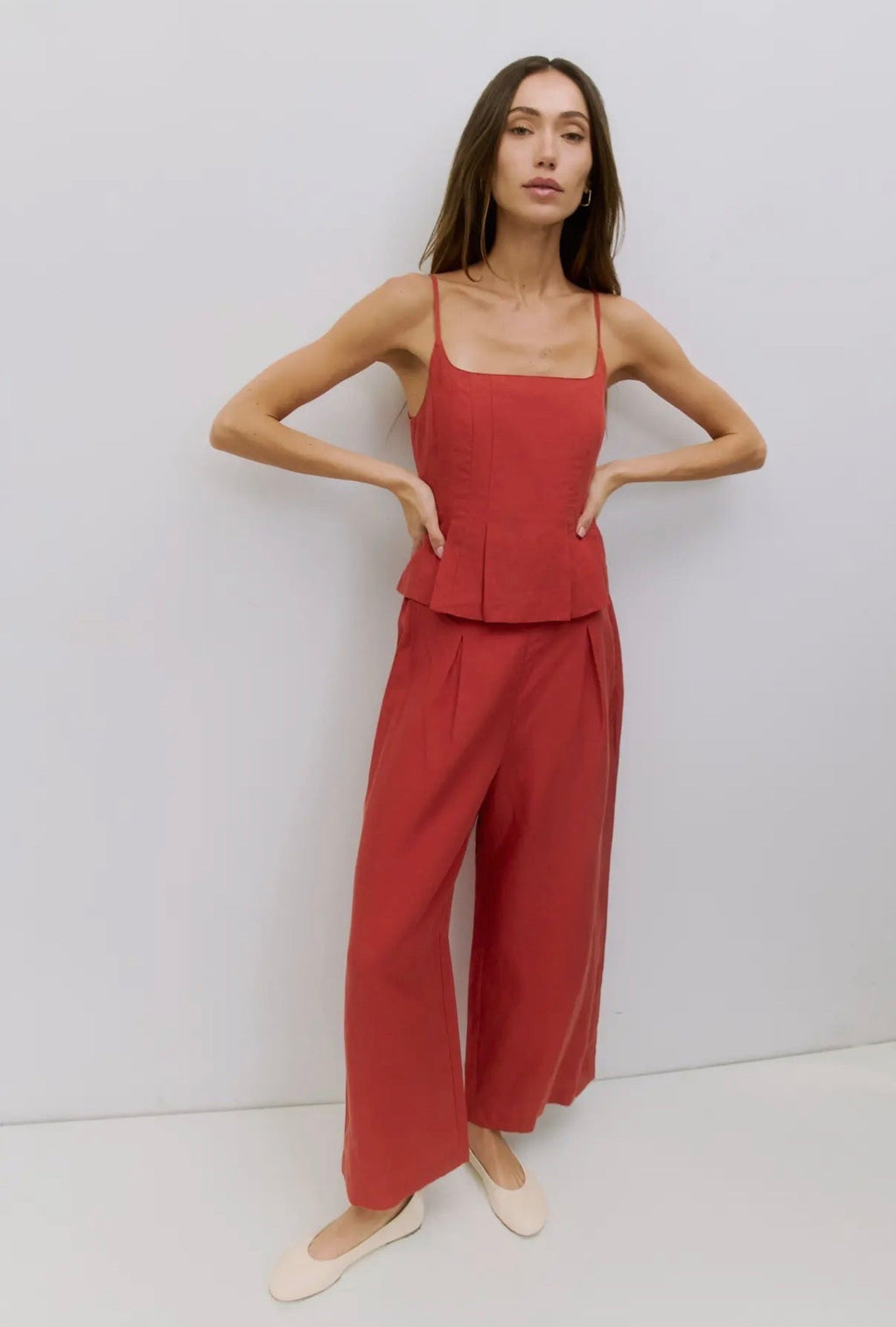Azalea Eloise Pleated Top