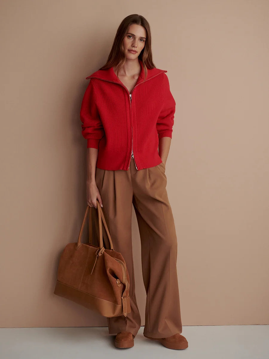Varley Enrico Zip Through Knit Jacket