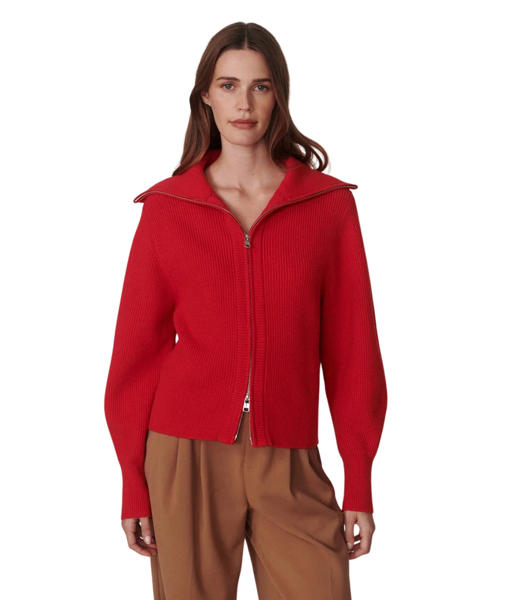Varley Enrico Zip Through Knit Jacket