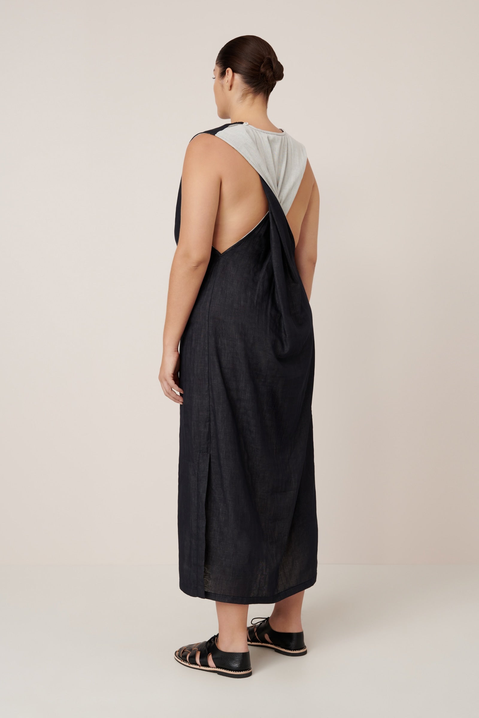 Kowtow Ensemble Dress - Black-Ecru