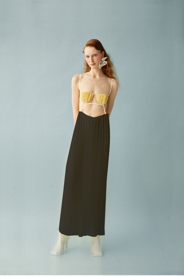 Luisa et La Luna Eros Pleated Combo Dress