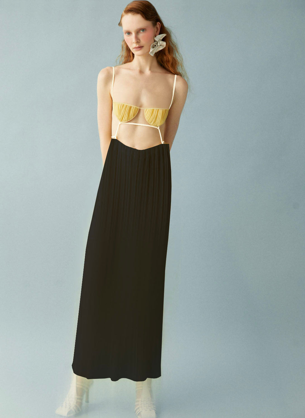 Luisa et La Luna Eros Pleated Combo Dress