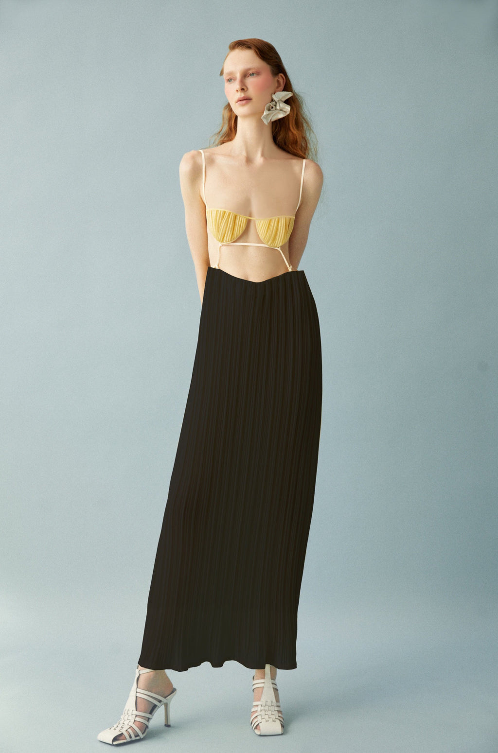 Luisa et La Luna Eros Pleated Combo Dress