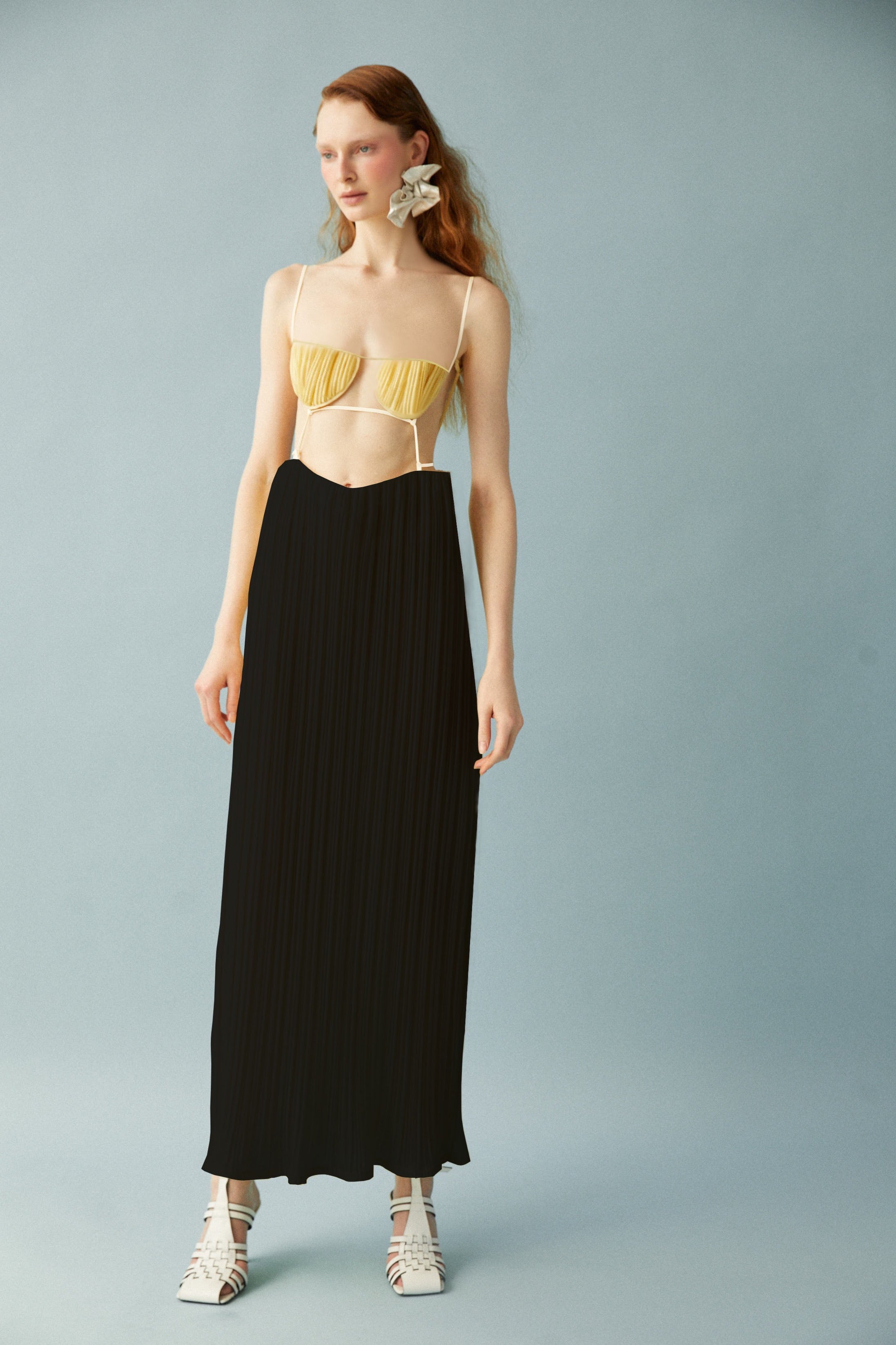 Luisa et La Luna Eros Pleated Combo Dress