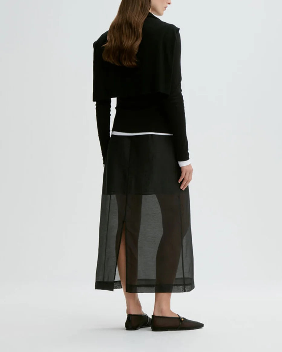 By Malene Birger Esta Soft Organza Skirt - Black