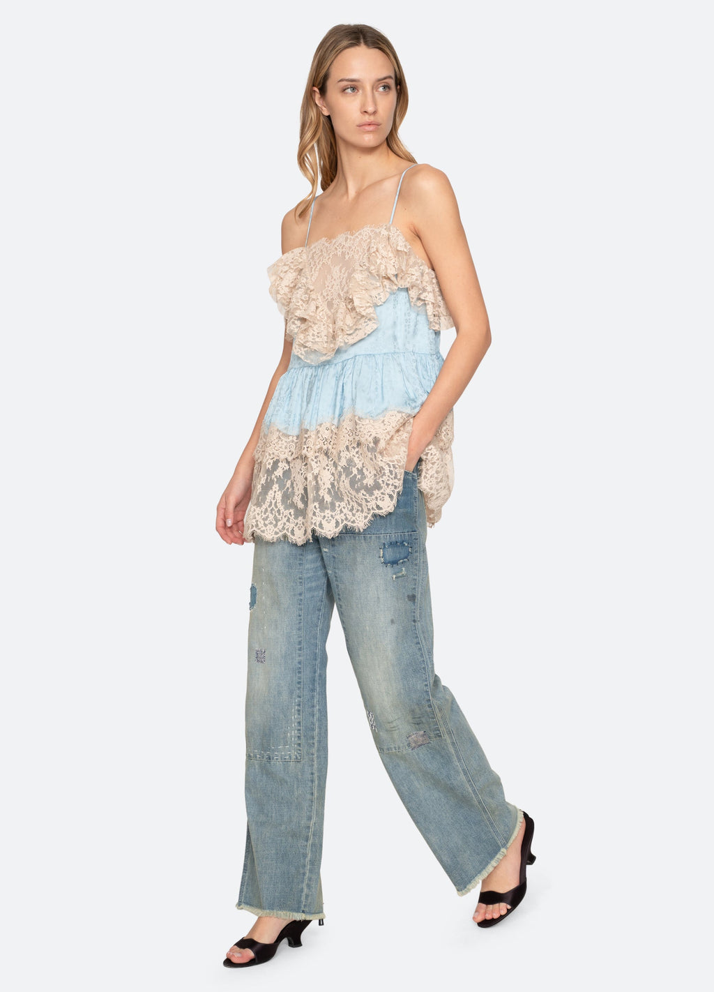 Sea NY Ethel Tunic Top - Blue