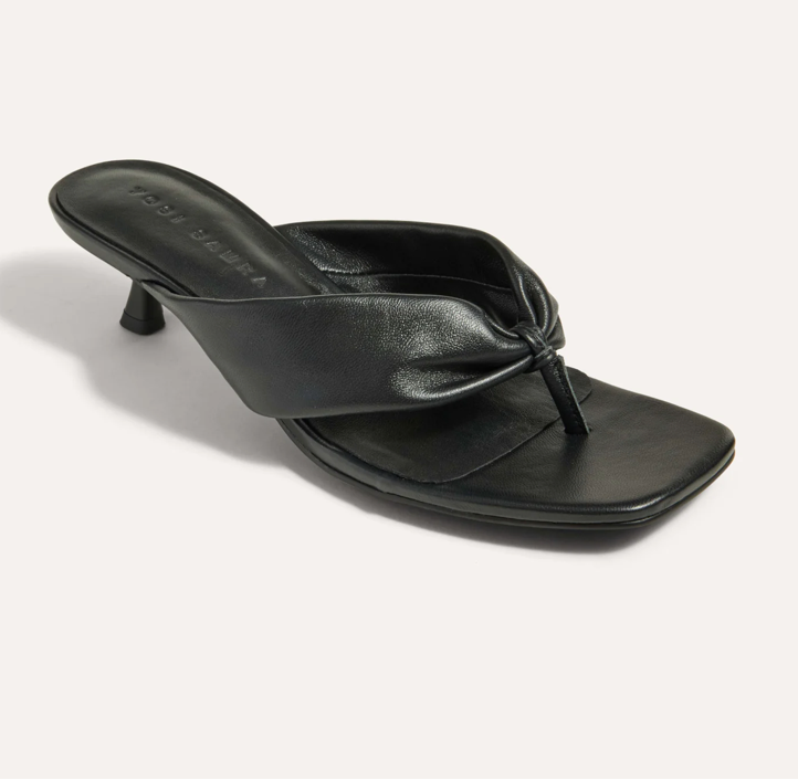 YOSI SAMRA Eva Thong Kitten Heel Sandal