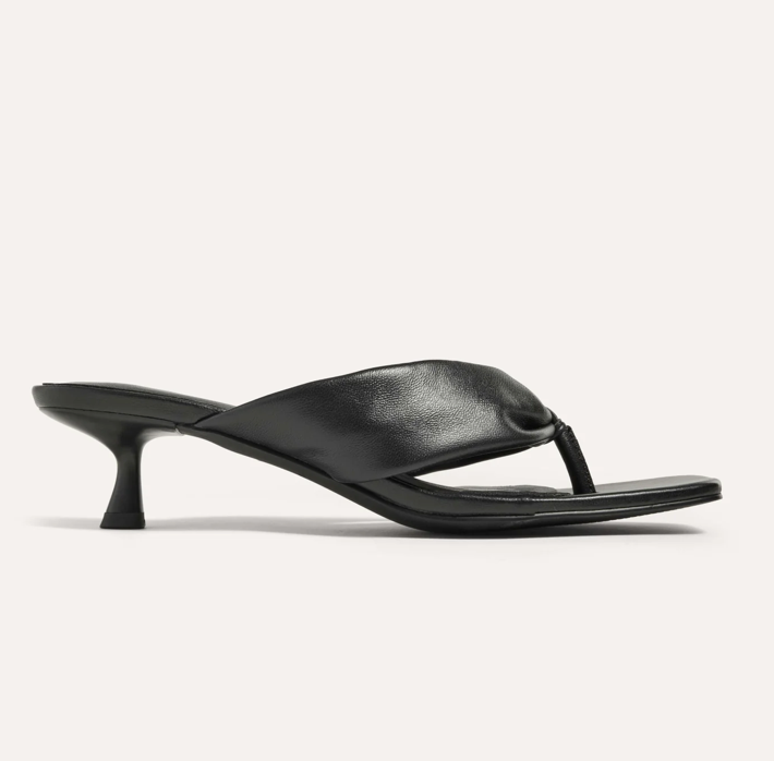 YOSI SAMRA Eva Thong Kitten Heel Sandal