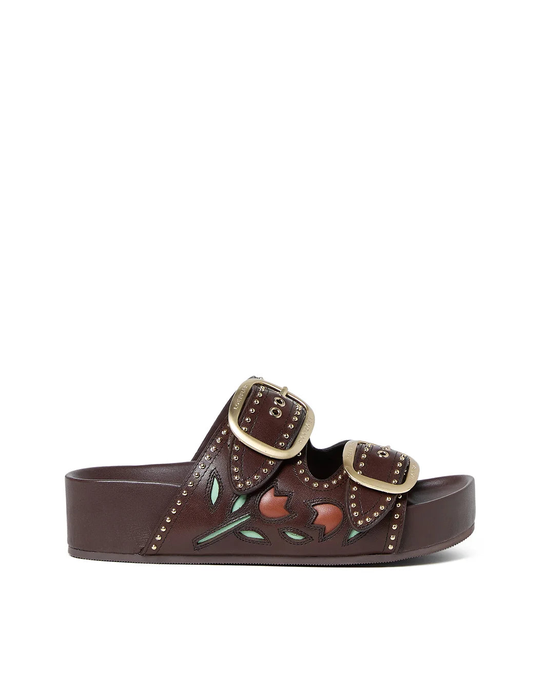 Loeffler Randall Eve Tulip Two-Band Sandal - Brown