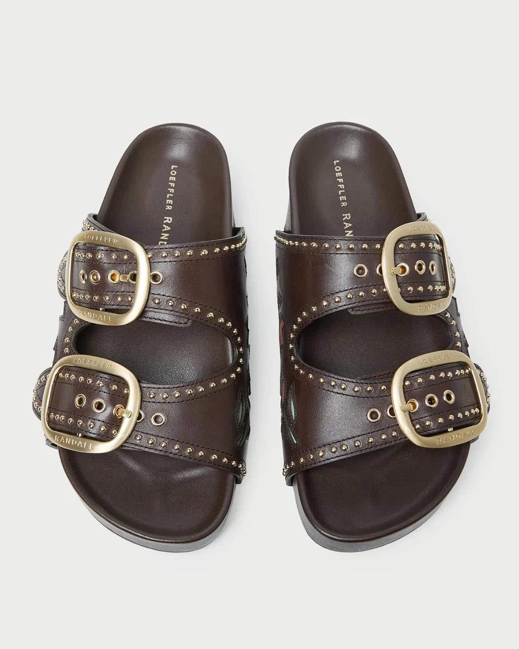 Loeffler Randall Eve Tulip Two-Band Sandal - Brown