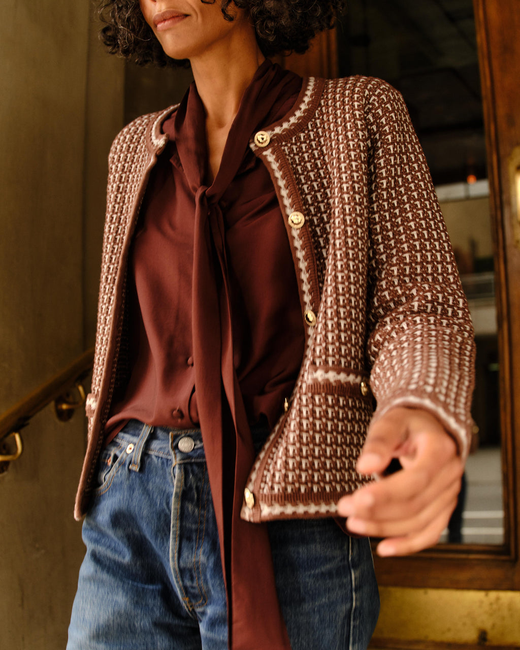 Cartolina Evelyn Long Sleeve Cardigan