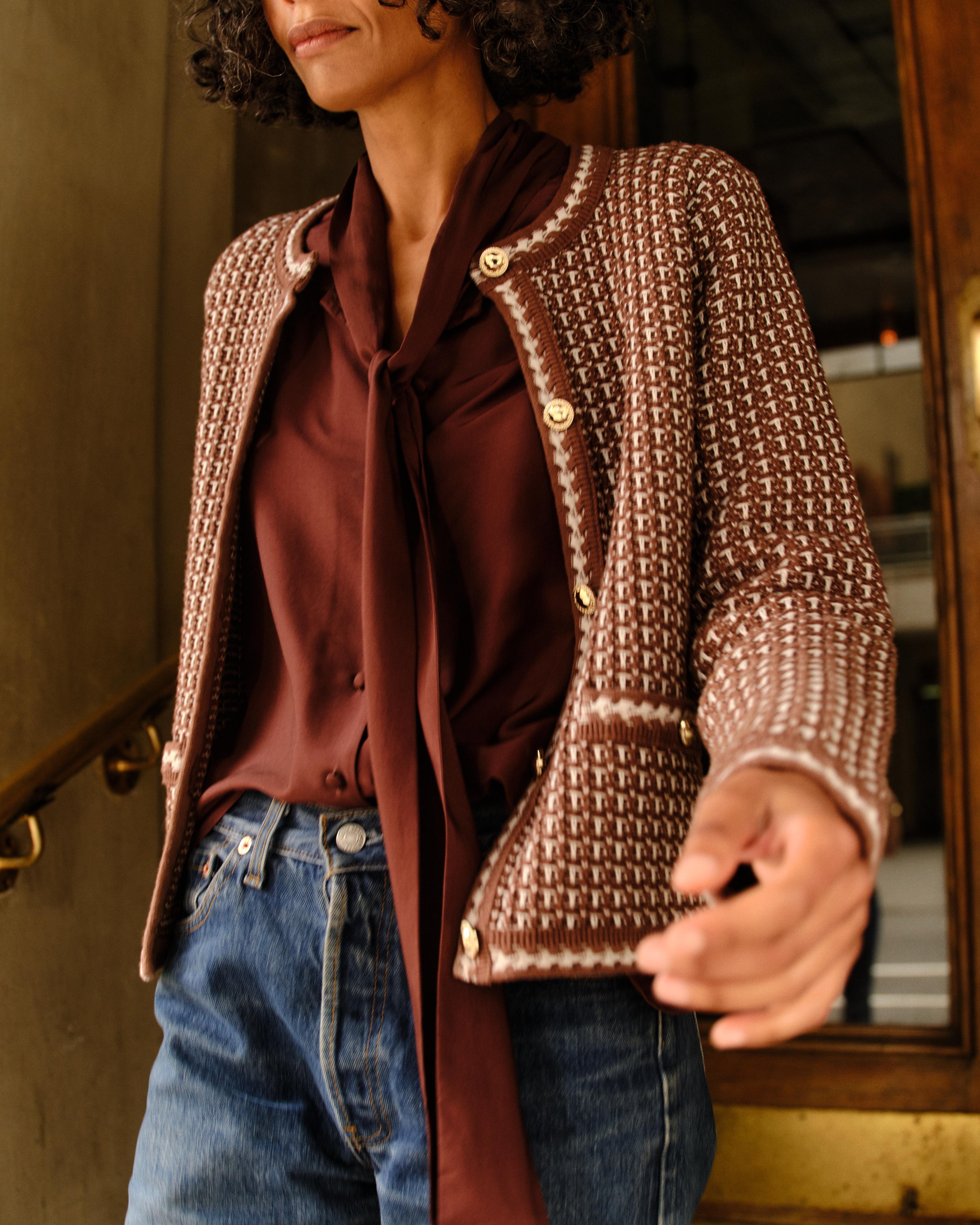 Cartolina Evelyn Long Sleeve Cardigan