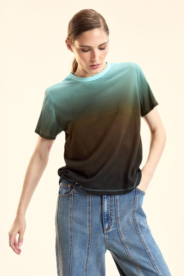 Cynthia Rowley Everyday Tee - Blue Green