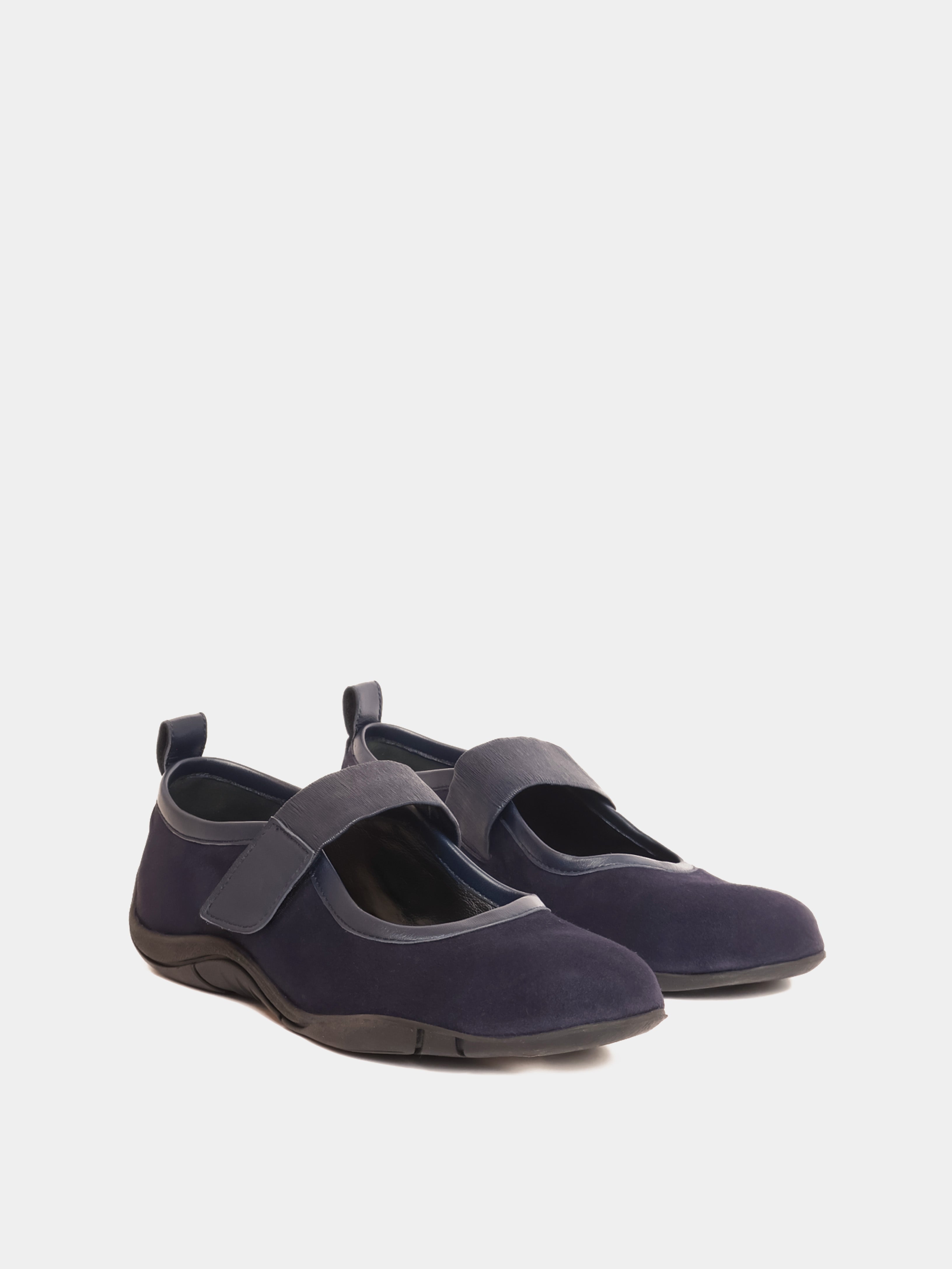 Maguire Evora Navy Suede Ballerina Flats
