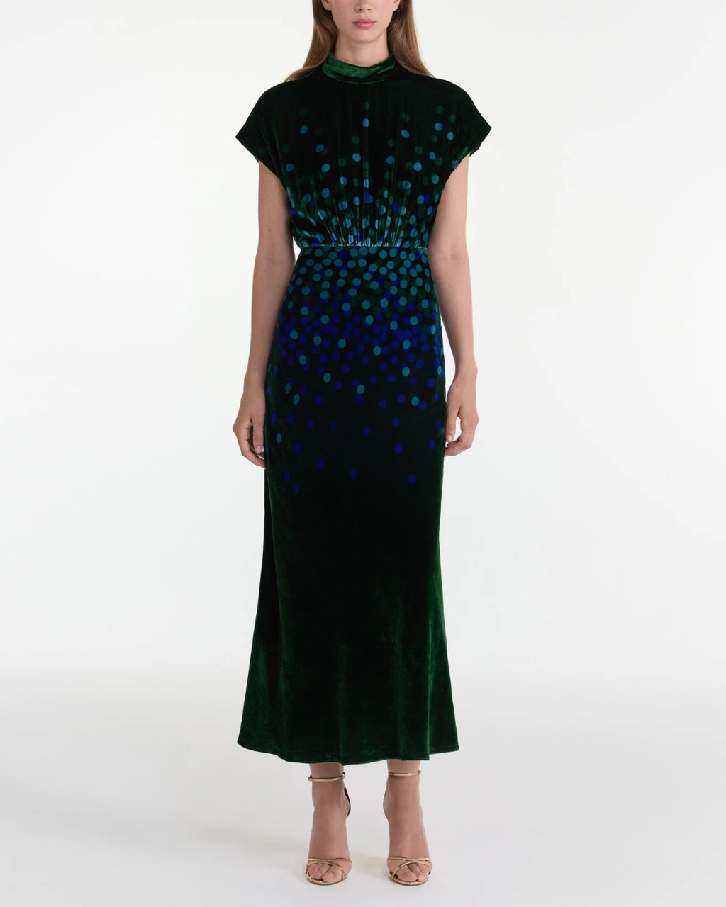 Saloni Fabienne-B Dress - Starlight Sky