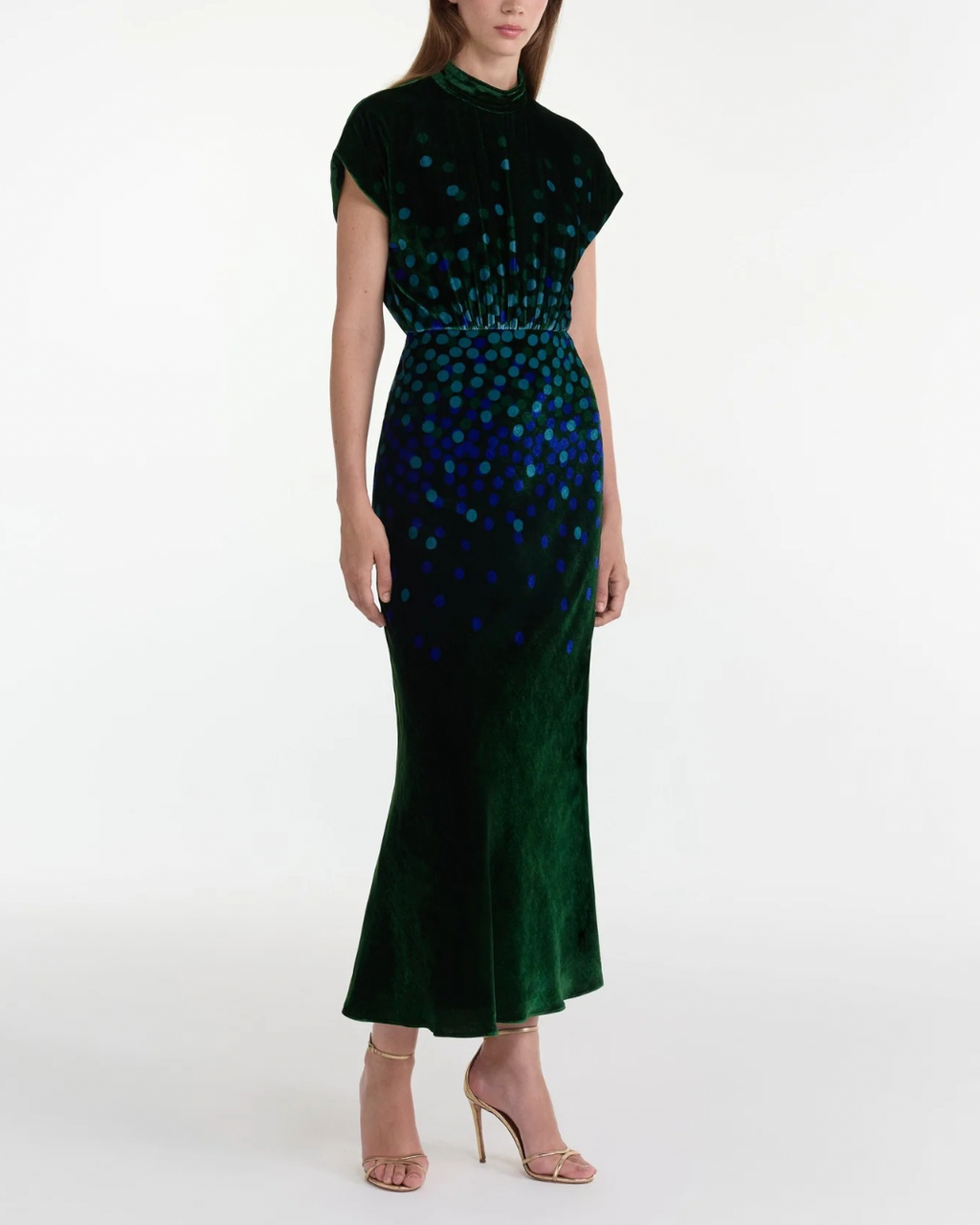 Saloni Fabienne-B Dress - Starlight Sky