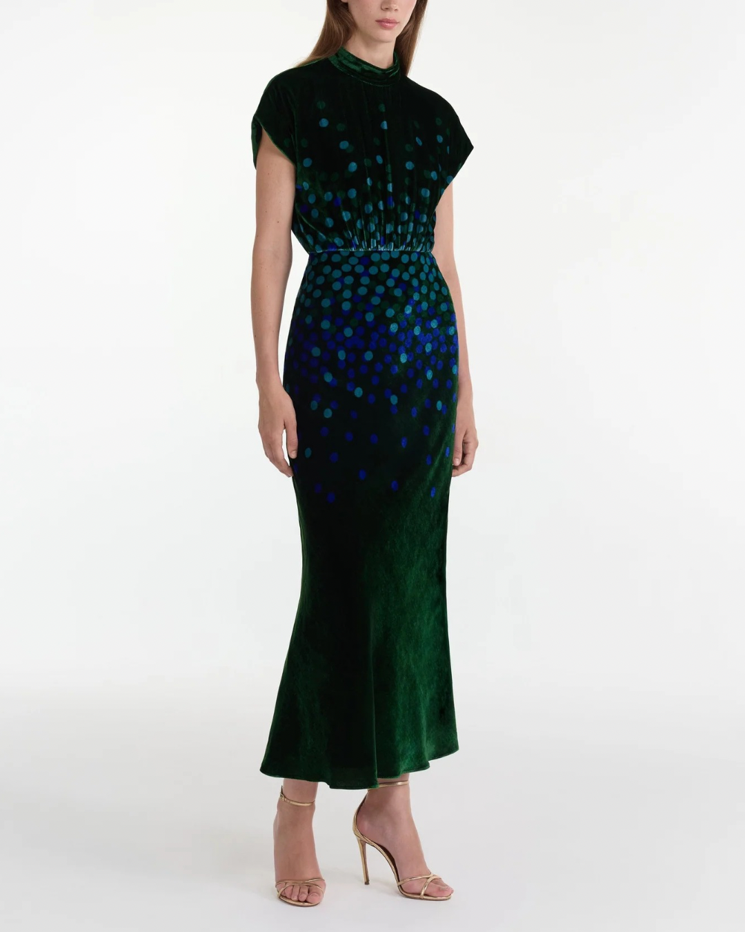 Saloni Fabienne-B Dress - Starlight Sky