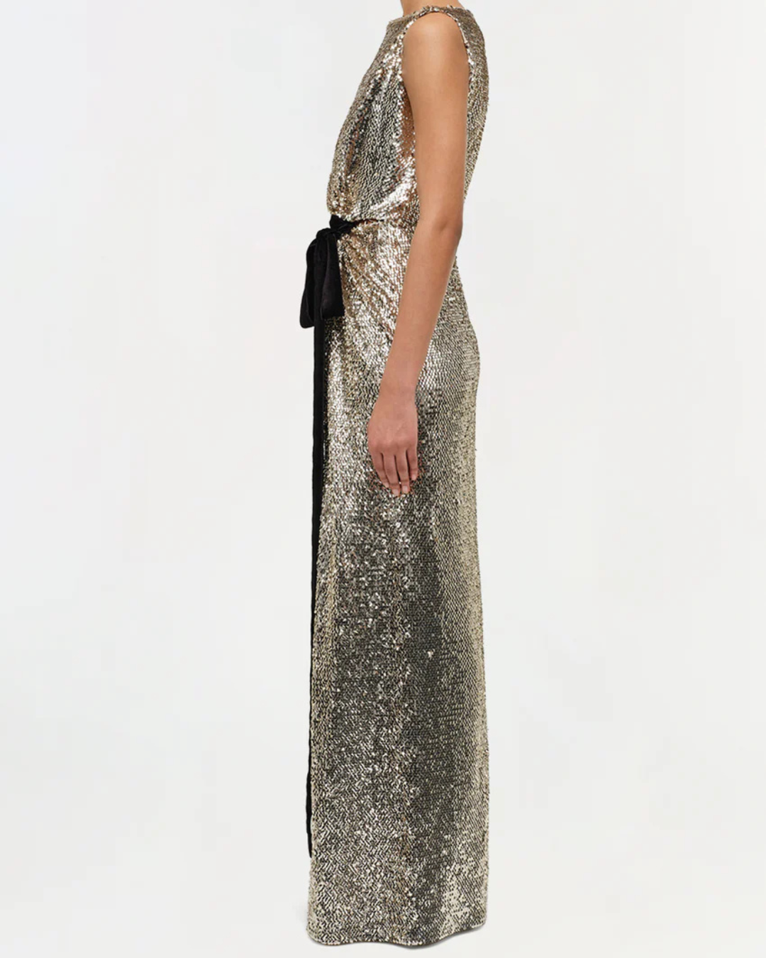 Jonathan Simkhai Felicity Gown - Gold Multi