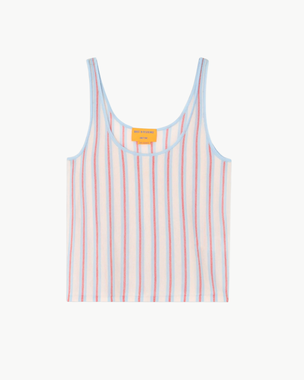 Guest in Residence Fine Stripe Tank - Clear Sky Combo