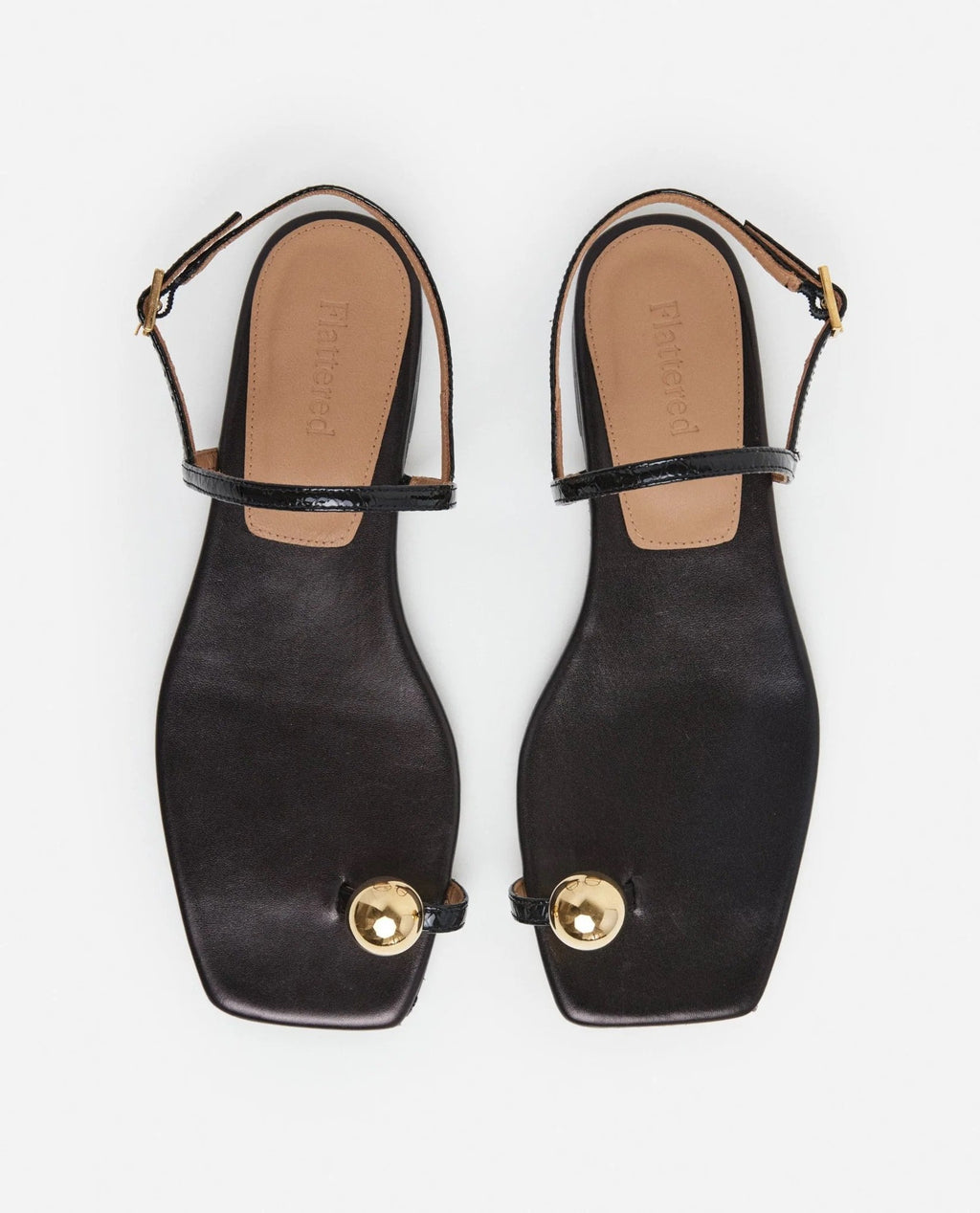 Flattered Idris Leather Snake Sandal