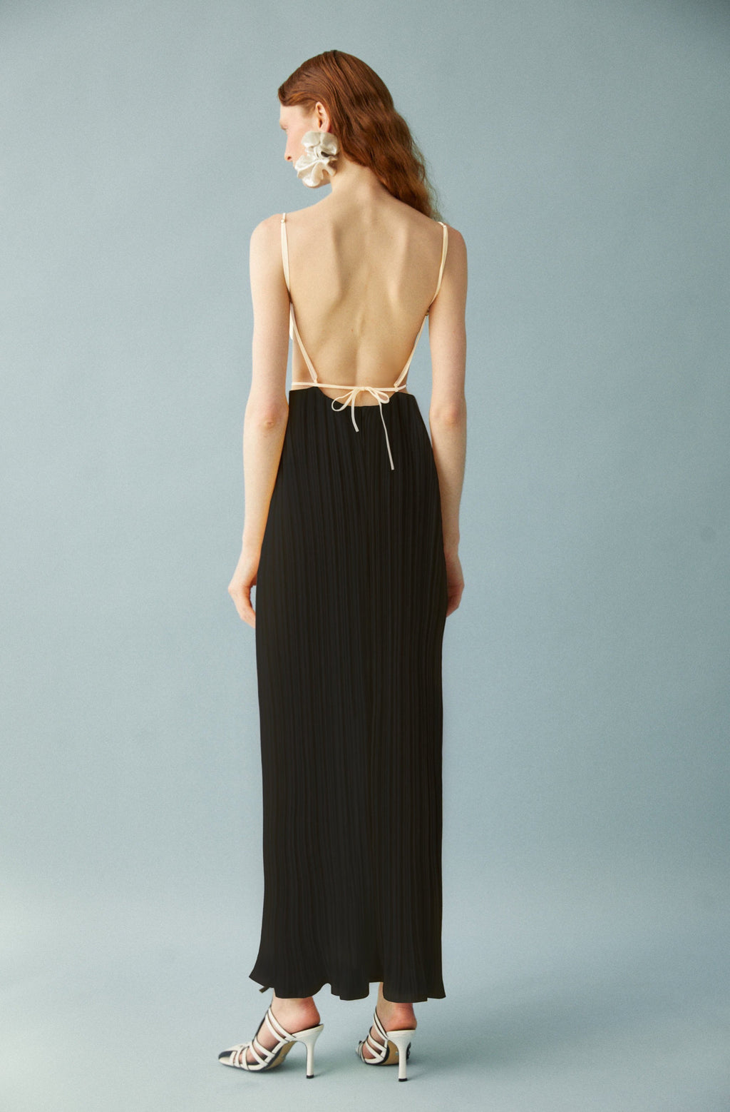 Luisa et La Luna Fleur Cut Out Dress - Blanc/Black
