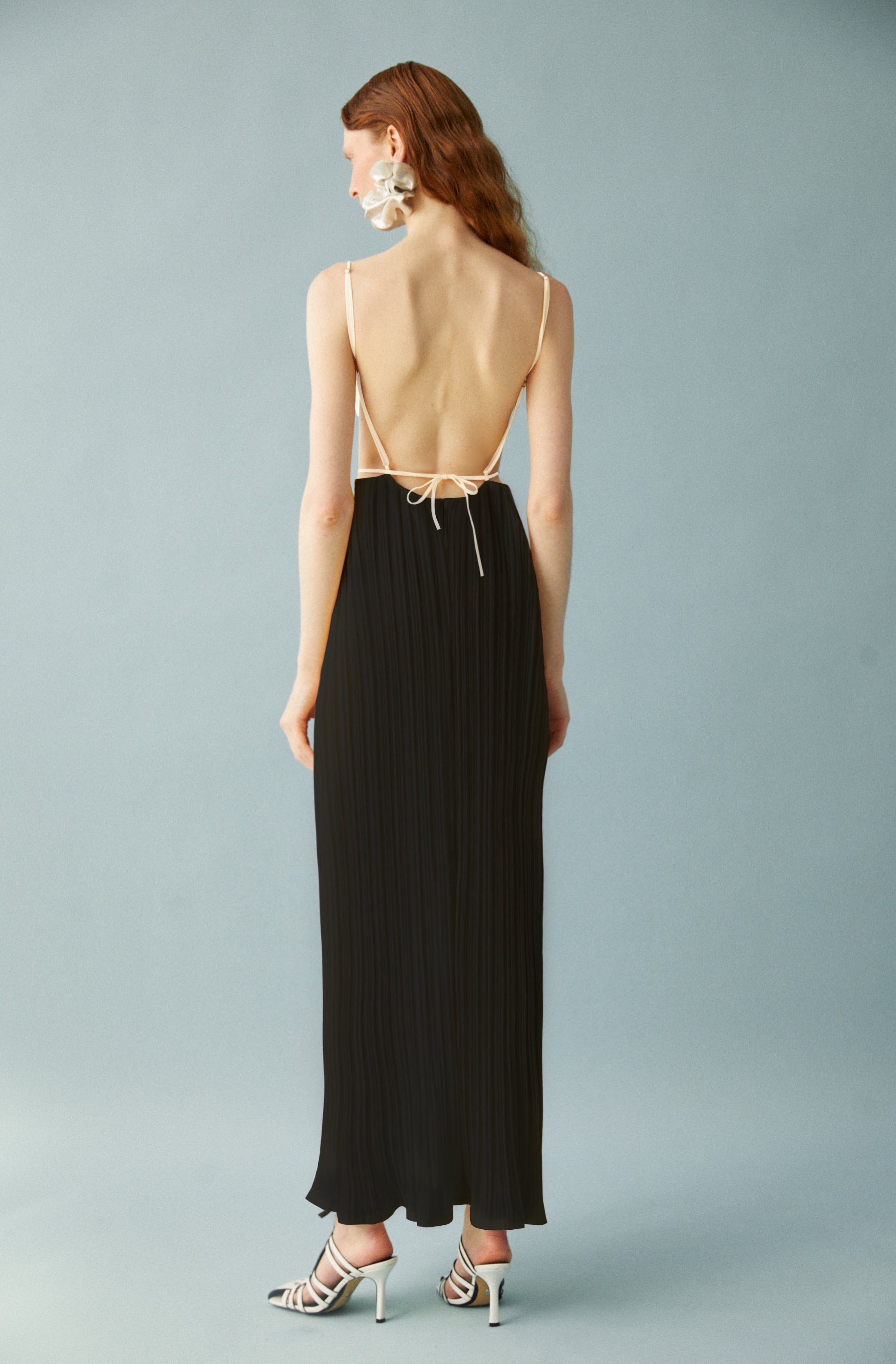 Luisa et La Luna Fleur Cut Out Dress - Blanc/Black