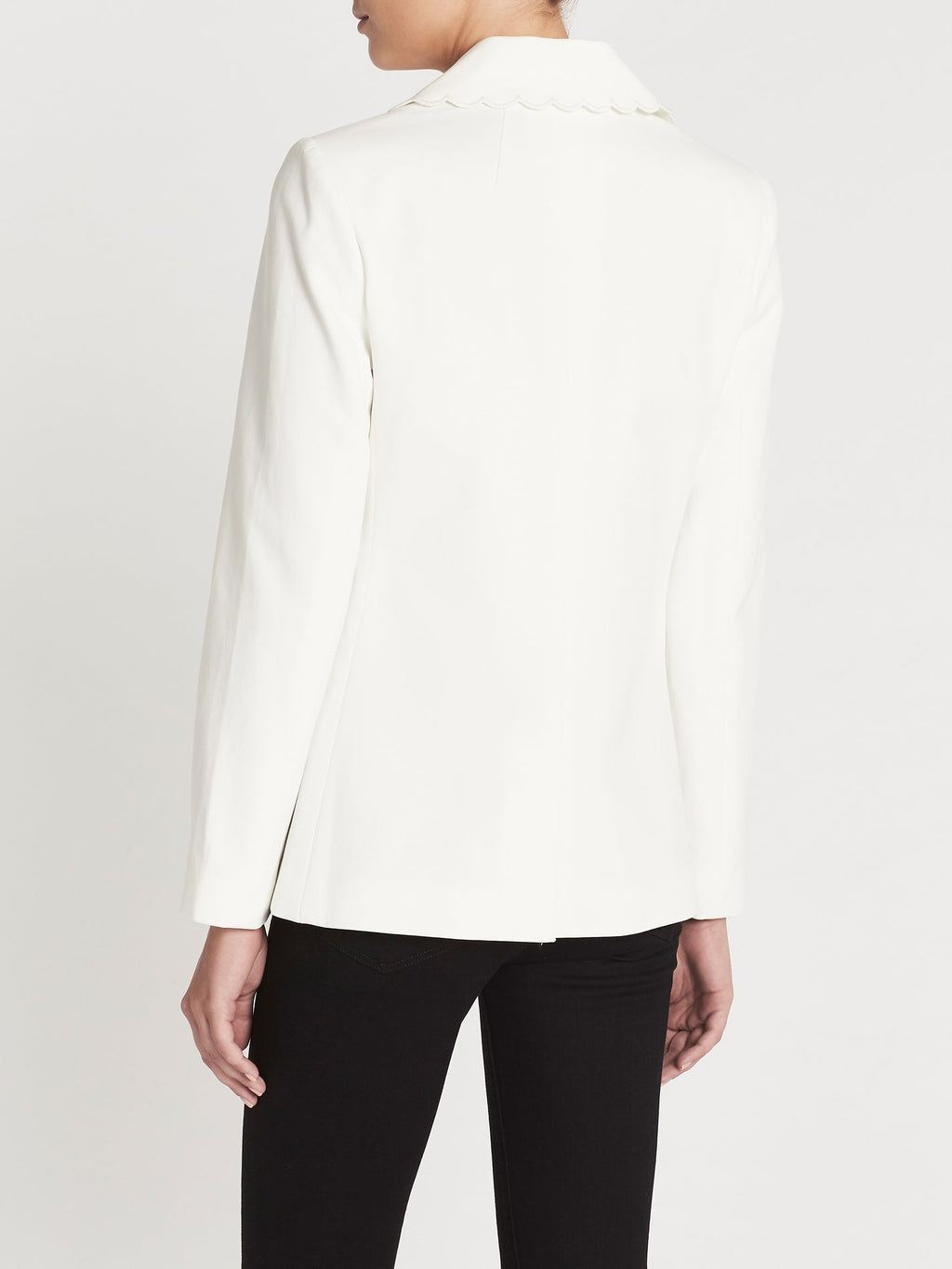 FRAME Denim Scallop Jacket - Off White