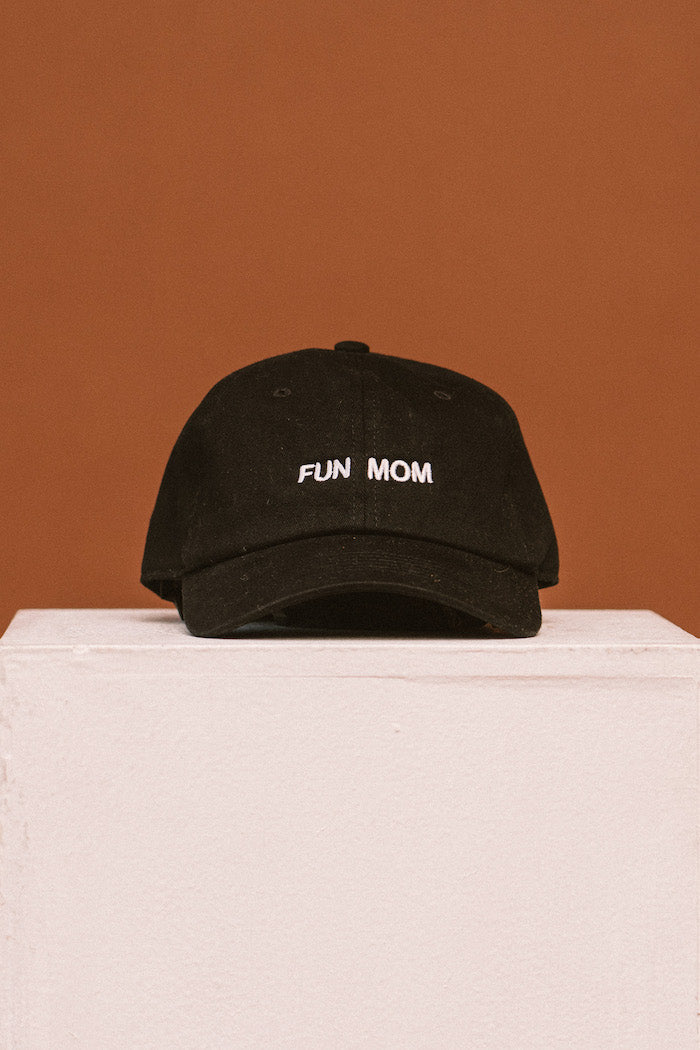 "INTENTIONALLY __________." Fun Mom Hat - Black Hat / White Writing