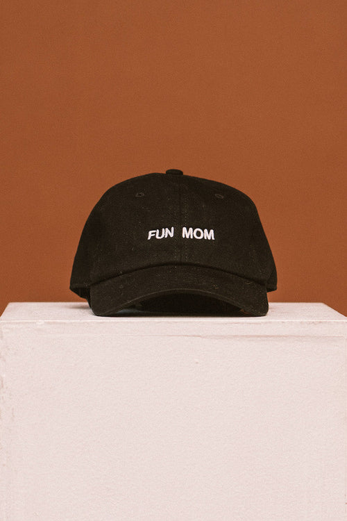 "INTENTIONALLY __________." Fun Mom Hat - Black Hat / White Writing