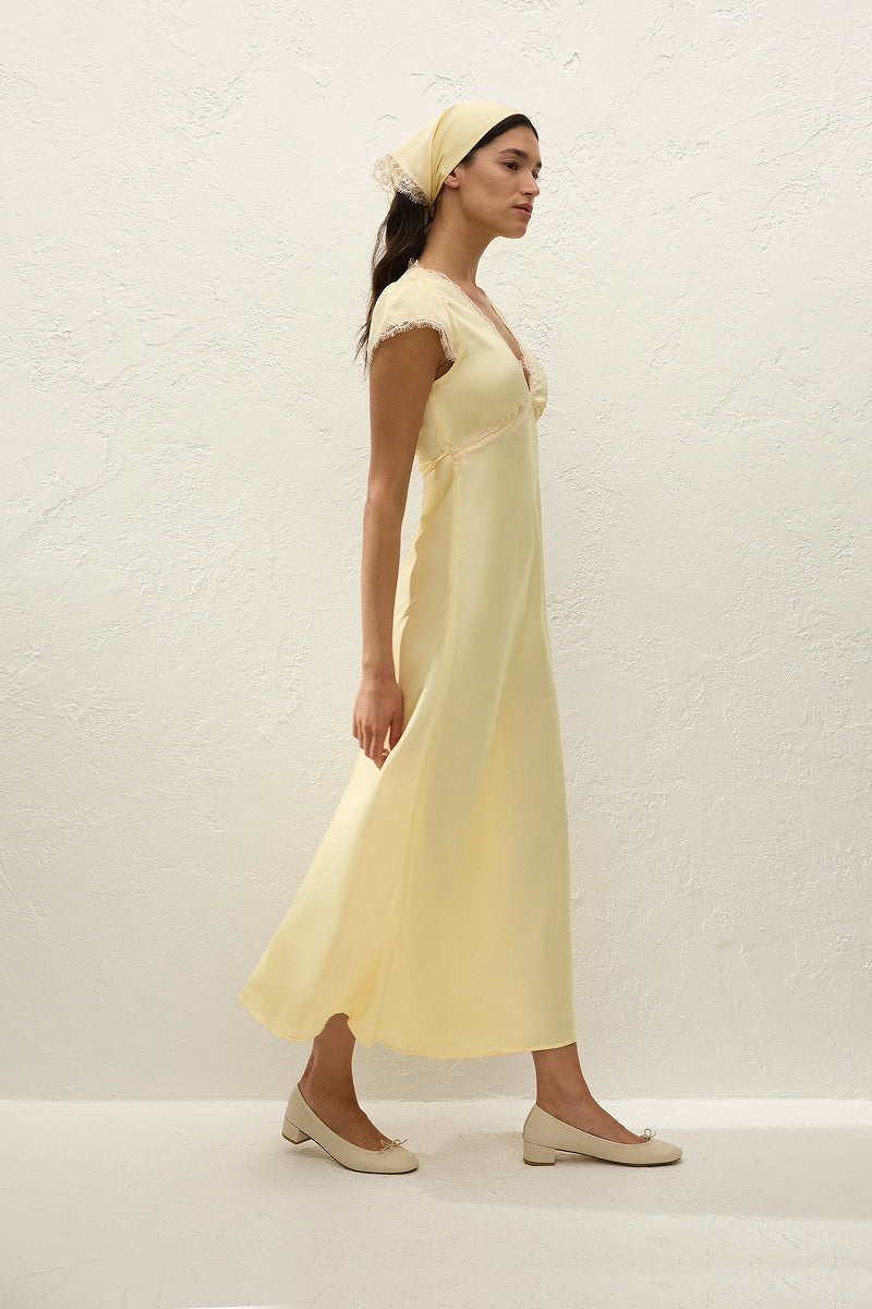 Faithfull The Brand Gala Maxi Dress - Yellow