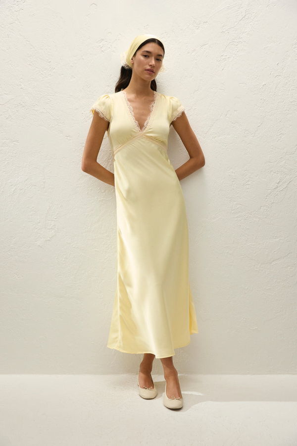 Faithfull The Brand Gala Maxi Dress - Yellow