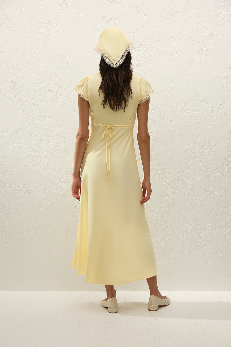 Faithfull The Brand Gala Maxi Dress - Yellow