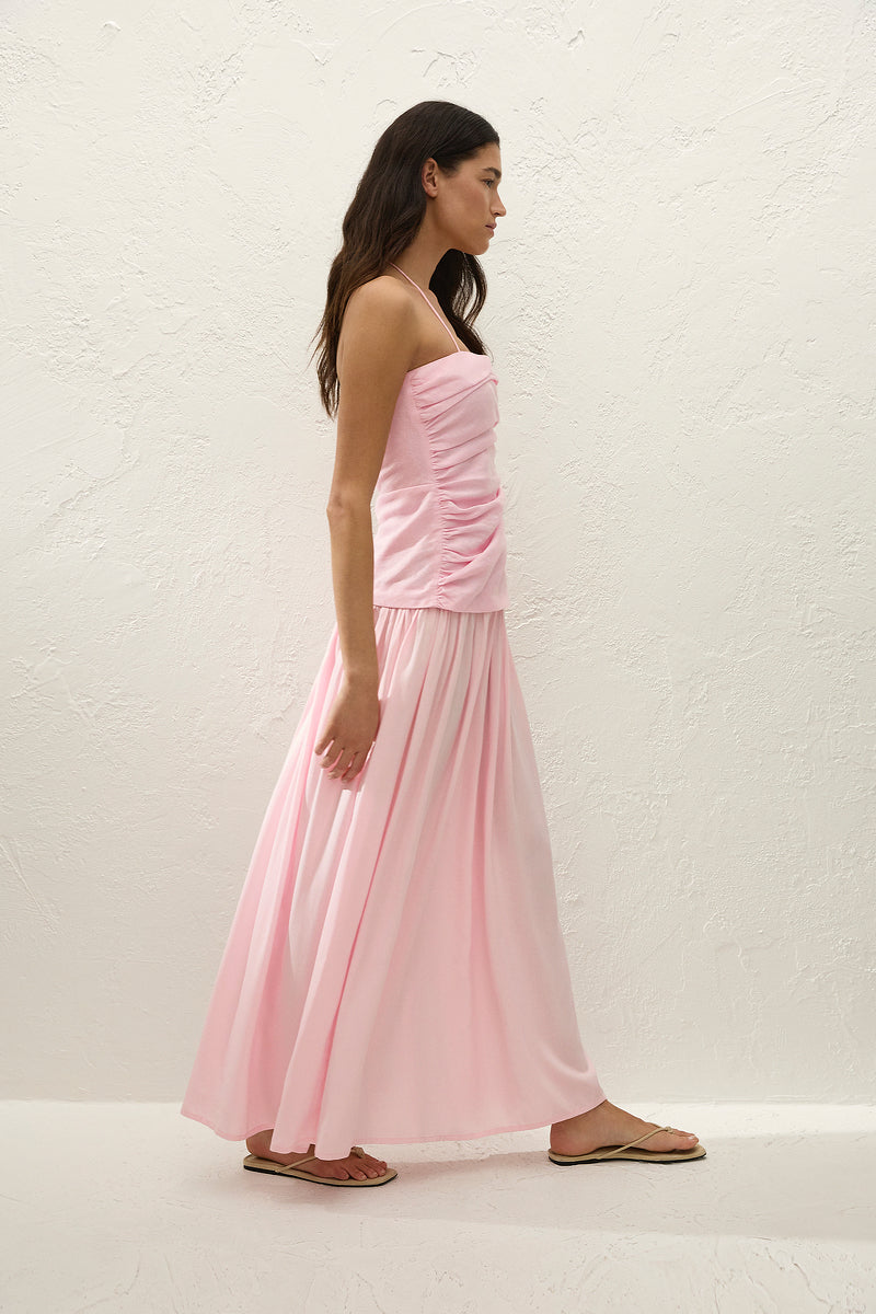 Faithfull The Brand Notte Maxi Dress - Pink