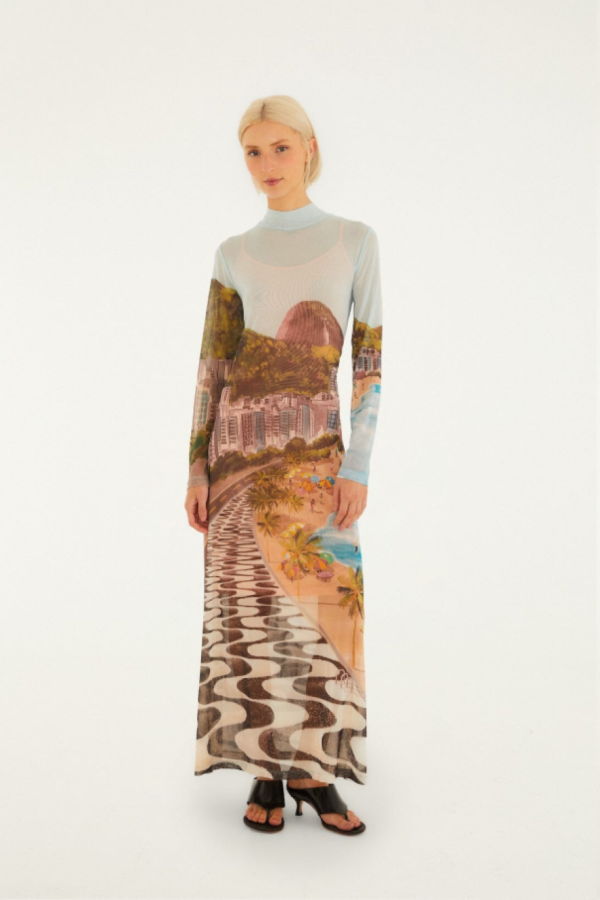 Farm Rio Copacabana Beach Maxi Dress