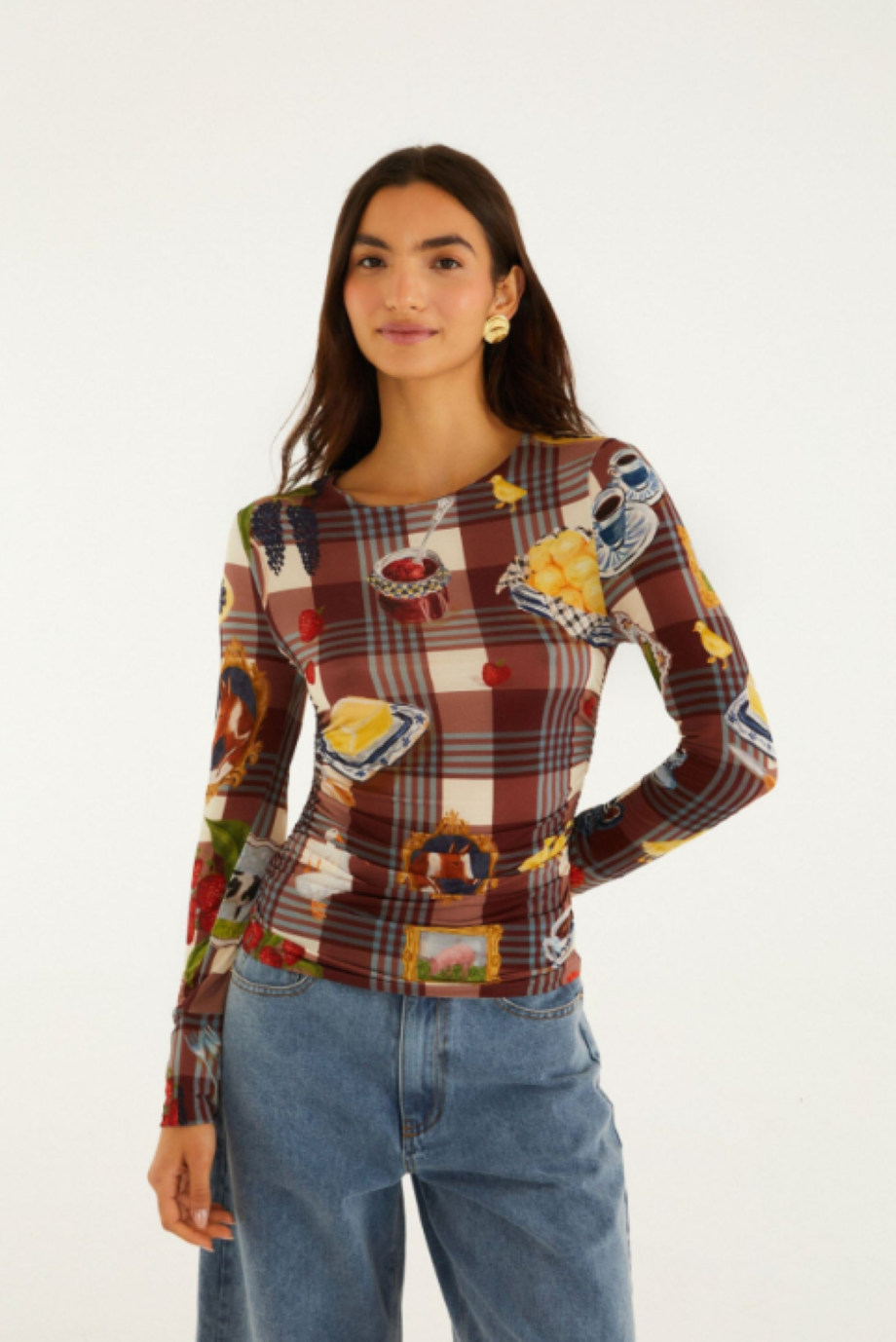 Farm Rio Country Table Tartan Top