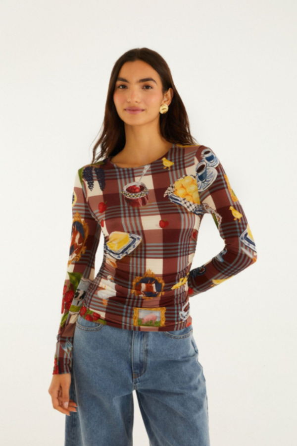 Farm Rio Country Table Tartan Top