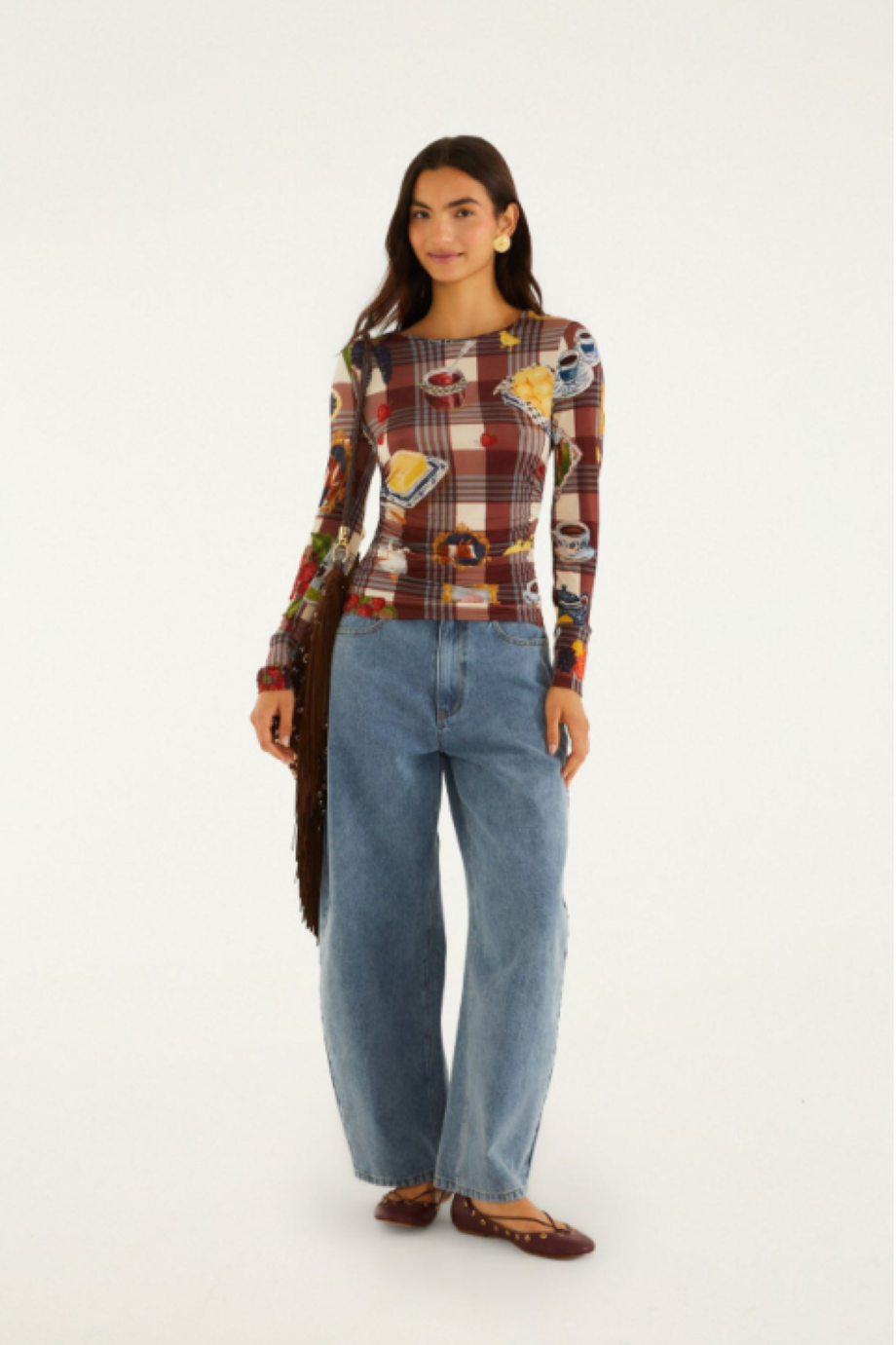 Farm Rio Country Table Tartan Top