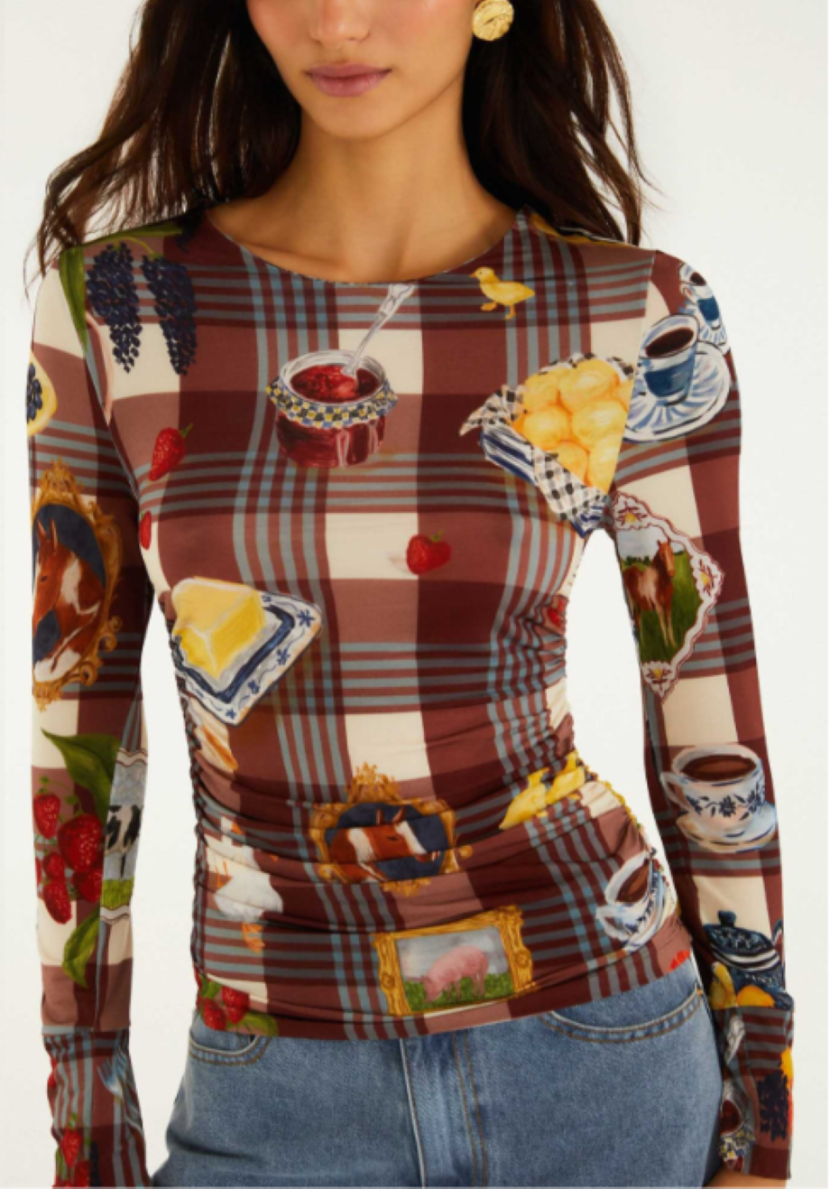 Farm Rio Country Table Tartan Top