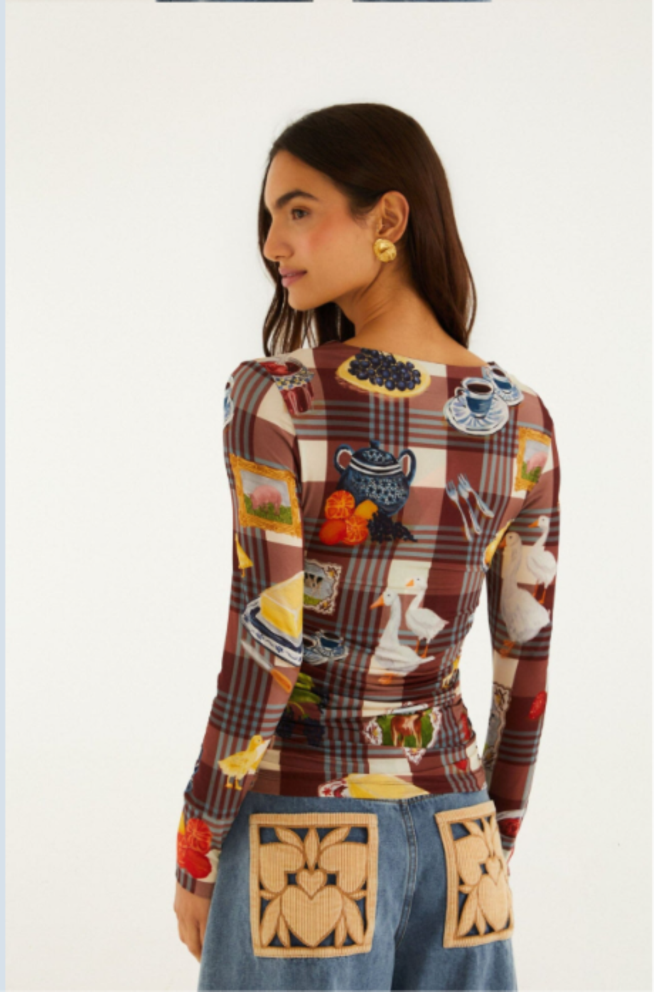 Farm Rio Country Table Tartan Top