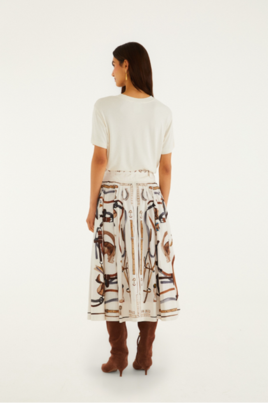 Farm Rio Equestrian Scarf Skirt