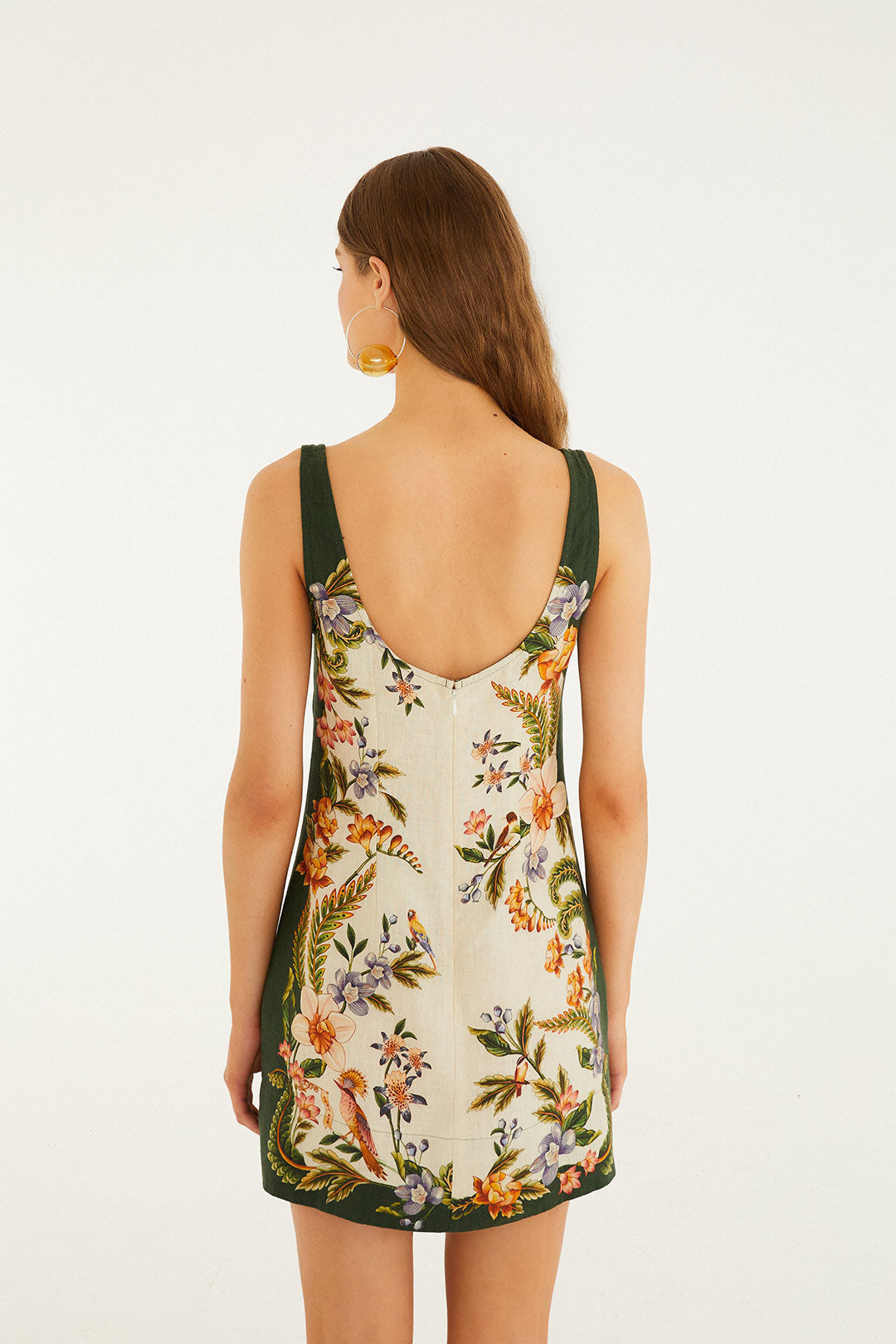Farm Rio Nature Sand Mini Dress - Nature Sand