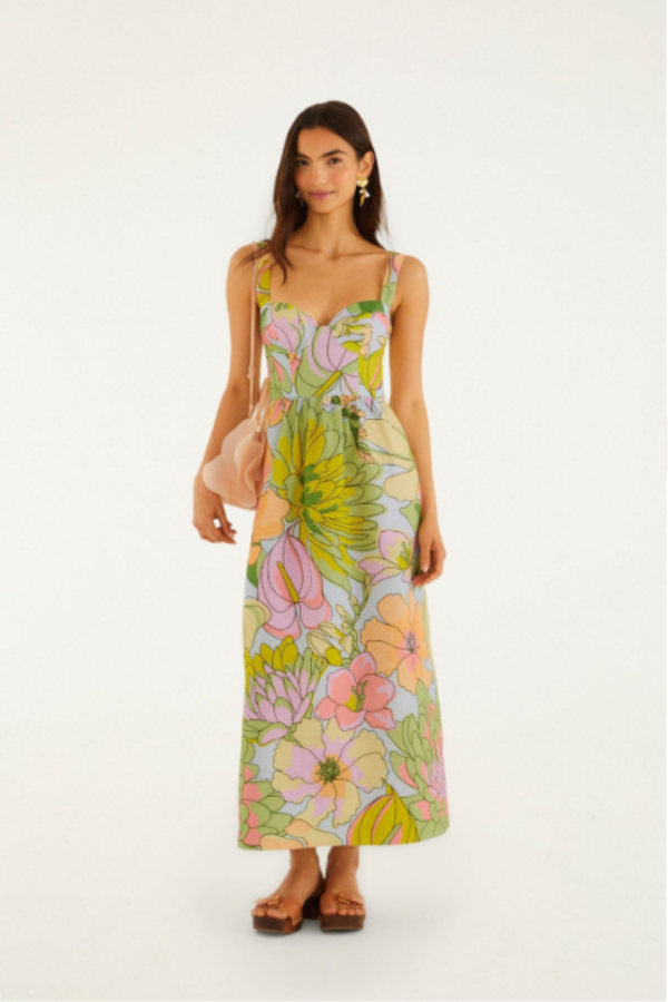 Farm Rio Spring Affair Maxi Dress