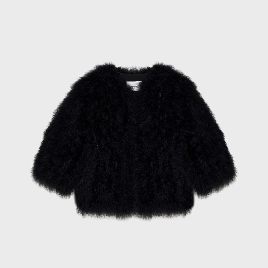 yves salomon Feather Jacket - Black